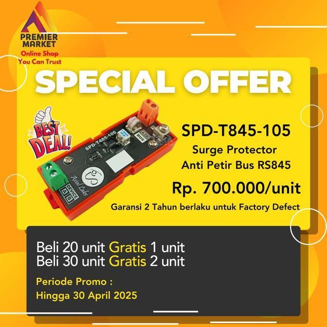 SPD-T485-105 Surge Protector RS-485 Anti Petir Bus RS485