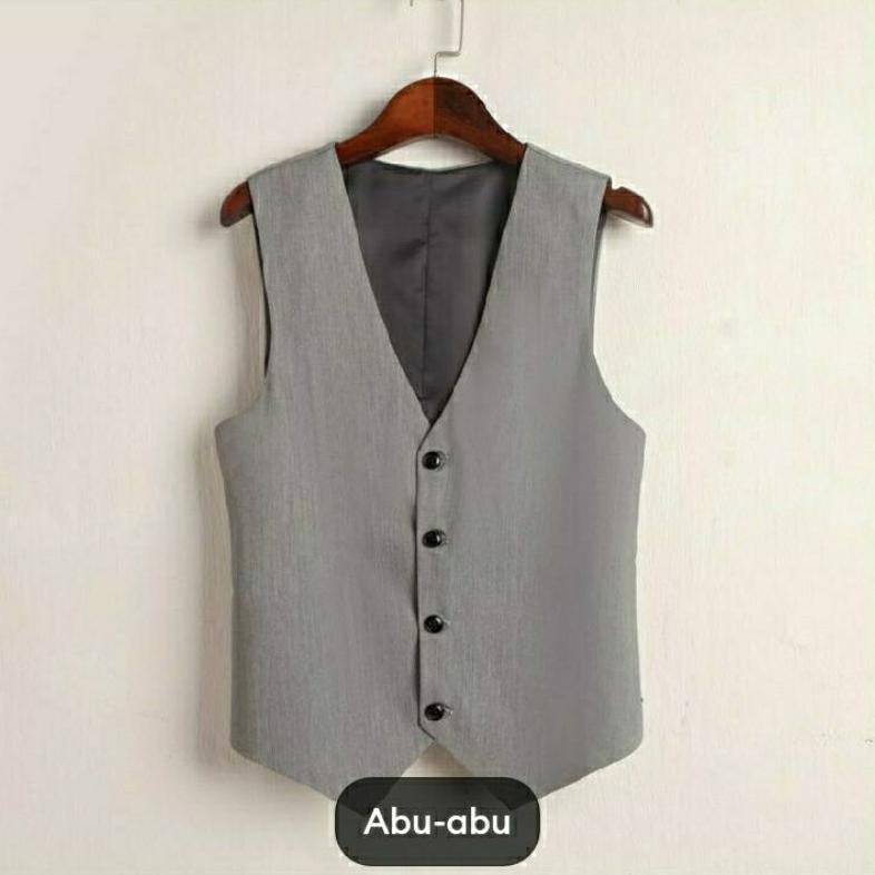 Hot Deals Promo Rompi Vest Formal Pria / Stelan Rompi Daleman Jas Pria / Groomsmens Wedding Slim Jum