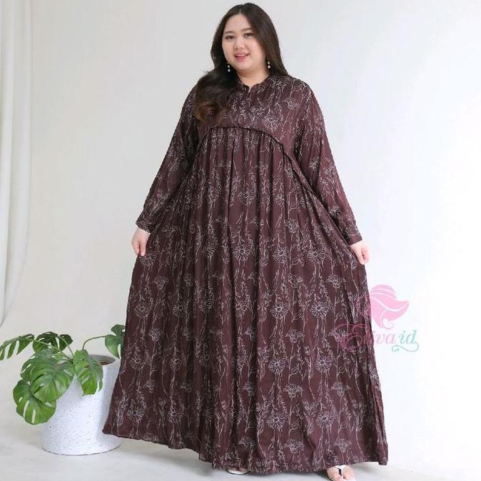 Jumbo gamis siera ld 120 130 140 cm dress wanita muslim