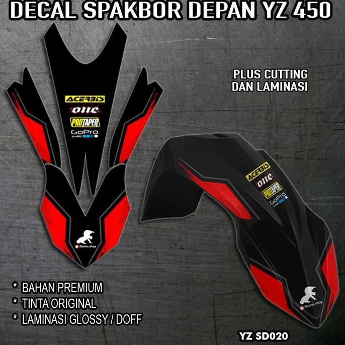 Decal Spakbor Depan YZ 450