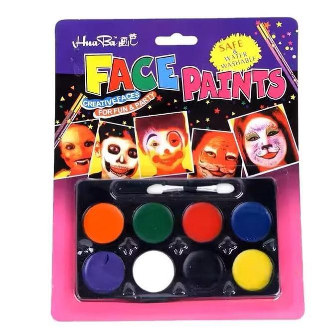 Ready Portable boxed washable water based body face make up paint for kids Body and Face paint kit f