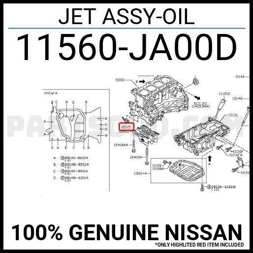 TERBARU JET OIL NISSAN XTRAIL T31 ORIGINAL GENUINE PART 