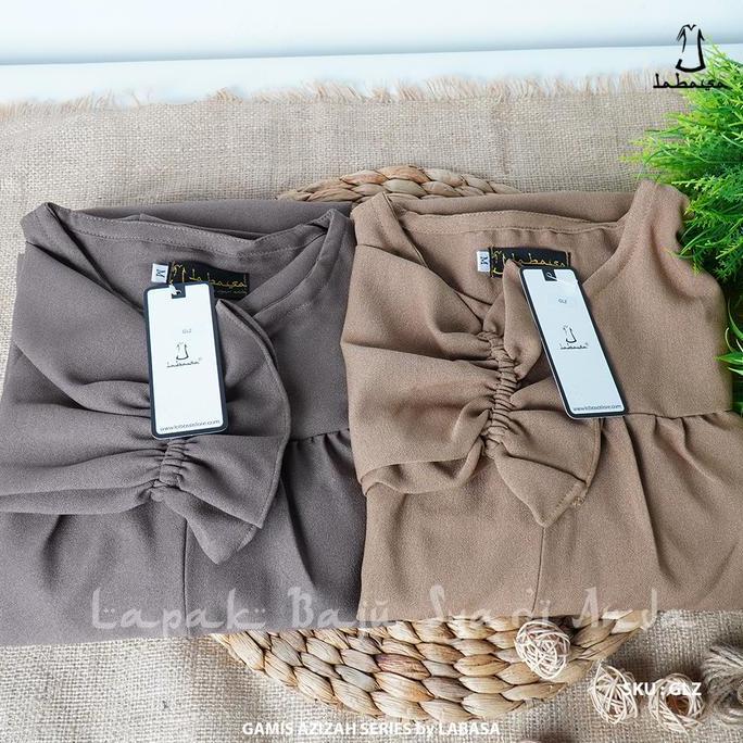 Gamis Wanita Polos Ity Crepe Azizah Series - Labasa Ori | Gamis Dewasa