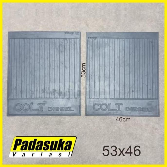 KUDALIAR724  - KARPET LUMPUR TRUK BELAKANG KARET KARPET LUMPUR TRUK 50 CM DOUBLE BLK