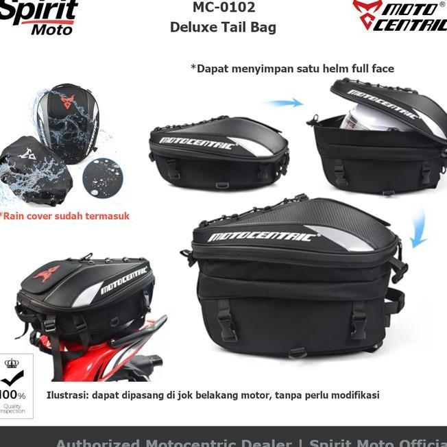 Motocentric Deluxe Tail Bag Tas Belakang Motor Touring Tailbag
