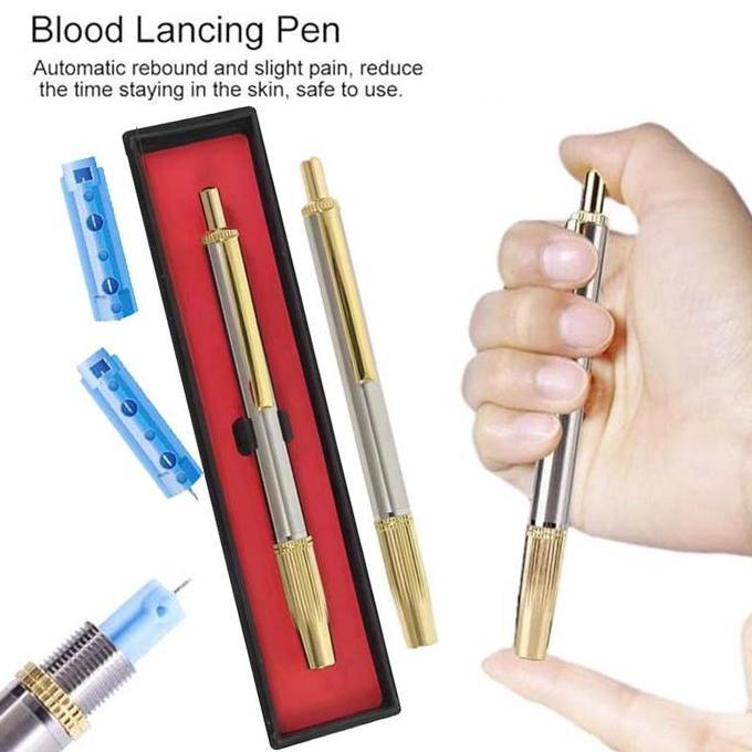 Medclean- Termurah Pen Bekam Stainles/Pen Bekam Otomatis/Pen Lancet Bekam/Pen Jarum Bekam