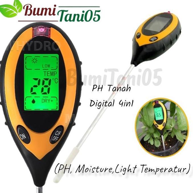 Ph Meter Tanah Digital 4 In 1 Soil Analyzer Kualitas Terbaik Harga Termurah