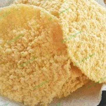 (Allthebest) Snack Krupuk puli gendar beras mentah model bulat 500gram