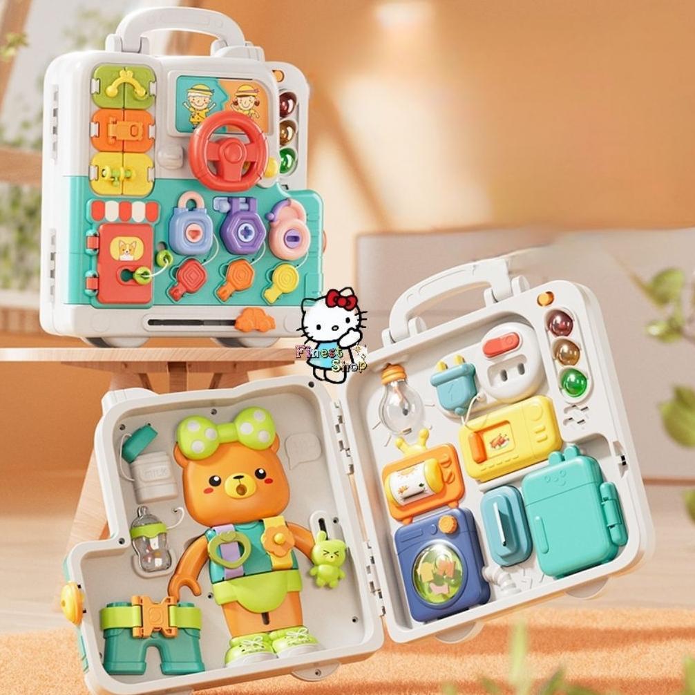 [VY] 3D Busy Book Board Game Baby Kids Mainan Montessori Edukasi Keterampilan Aktivitas Anak Bayi 7 