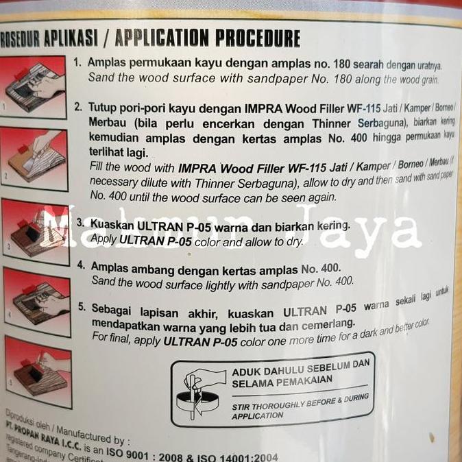 Nexwill- Politur Kayu Propan Ultran P05 P-05 Teak