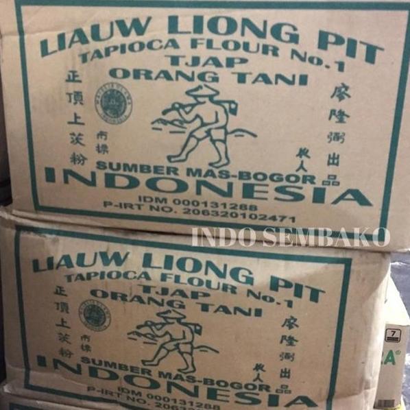 Sagu Tani Dus 1Kg X 10Bks Sagu Liong Pit Tapioca Flour Liauw Liong Pit Kardus Liong Pit Dus