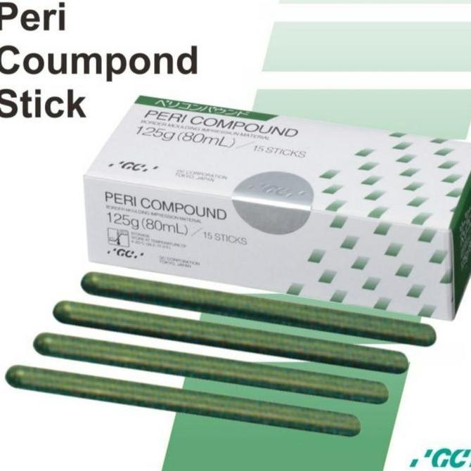 GC Peri compound green Stick satuan / Dental wax Stick Hijau GC japan Mulut Karang