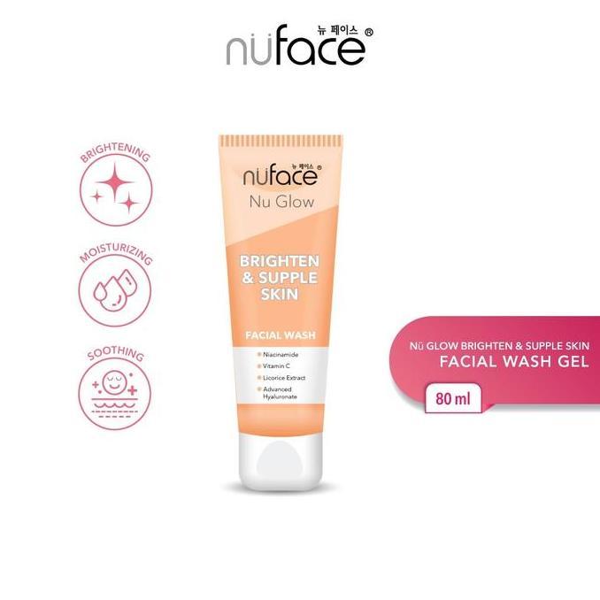 Iyaakirim- Nuface Nu Glow Liquid Acne Prone Care Facial Wash Gel | Brighten & Supple Skin 80G Mencer