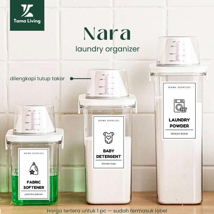 VIRALL TAMA LIVING NARA LAUNDRY BOTOL REFILL DETERJEN LAUNDRY ORGANIZER BOTOL SABUN BOTOL REFILL SAB