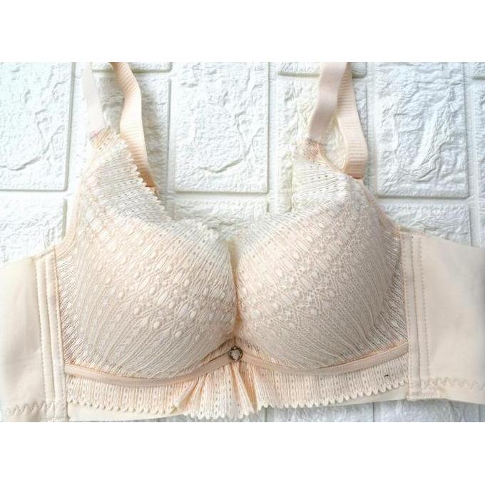 Nixwhat- Bbl 127 Pushup Bra Wanita Bh Busa Tebal Sedang Berkawat Cup B Penutup Samping Lebar Kait 4 