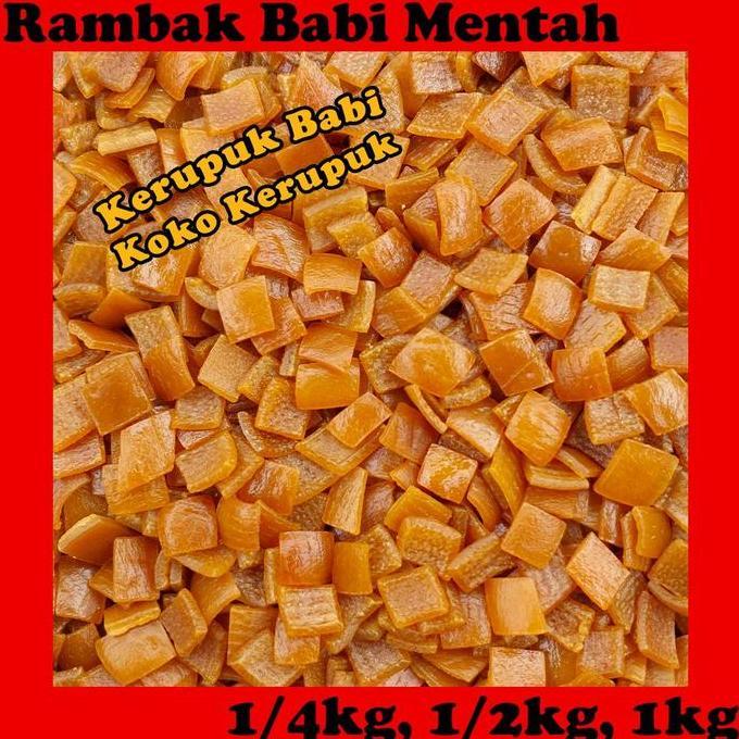 Kerupuk Kulit Rambak Babi Mentah Siap Goreng TS