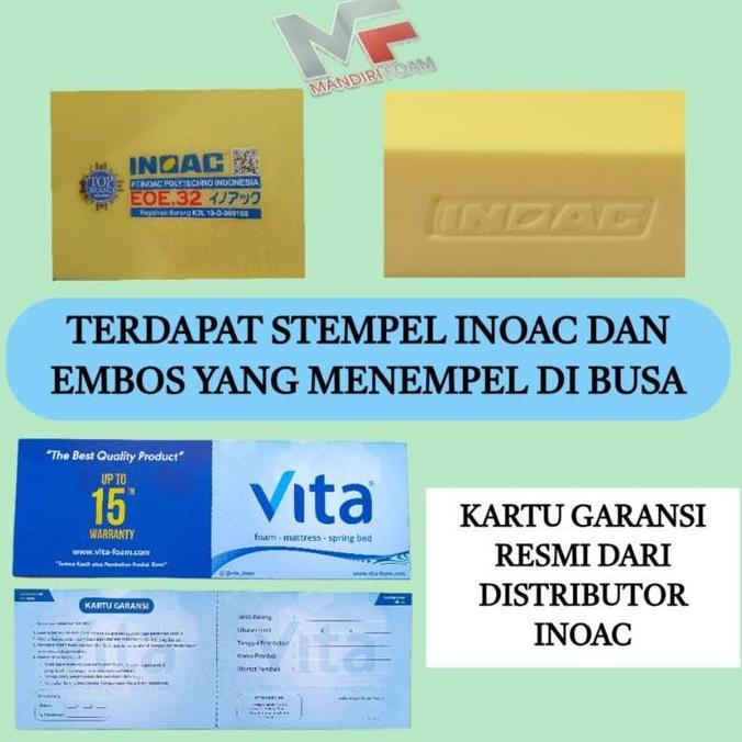 VIRALL KASUR INOAC EOE D32 TEBAL 15,20,25,30 CM GARANSI 15 TAHUN INOAC //