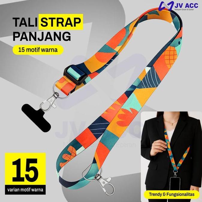 NANVAN NVN-TL18 STRAP TALI GANTUNGAN PANJANG HP / KUNCI / ID CARD GAYA ETNIK UNIVERSAL MODIS TrenddC