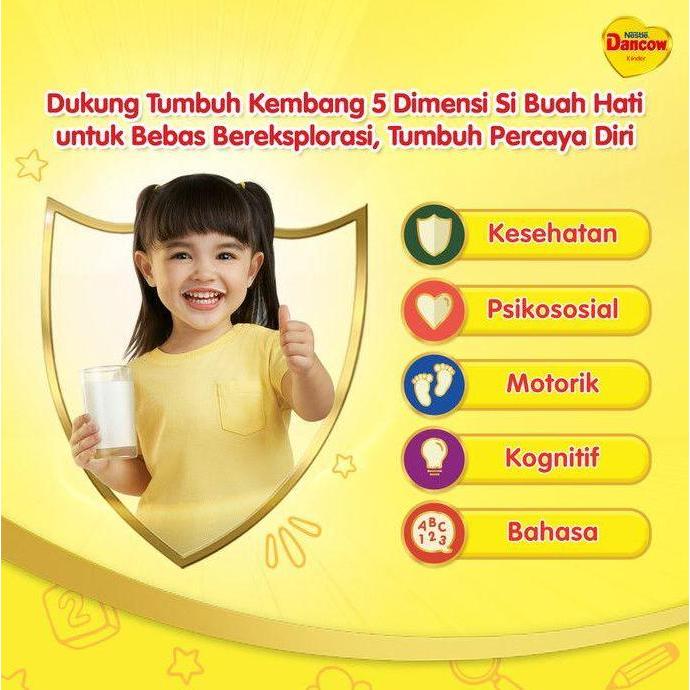 Lansungkirim- Dancow 5+ Susu Anak 5 Tahun Ke Atas 1000Gr/1Kg Madu Bubuk