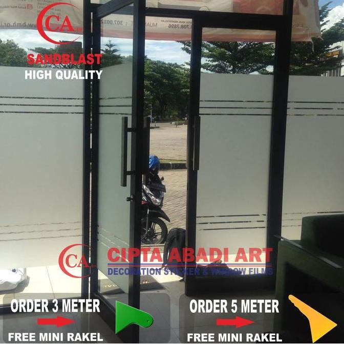 Wfhgx- Stiker Kaca/Stiker Kaca Buram Est
