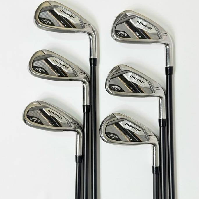 BEBAS ONGKIR - iron set golf original stick golf iron callaway mavrik shaft graphite flek ladies - S