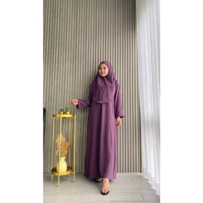 DISKON ABAYA SET BERGO/GAMIS SET HIJAB/GAMIS CRINKLE