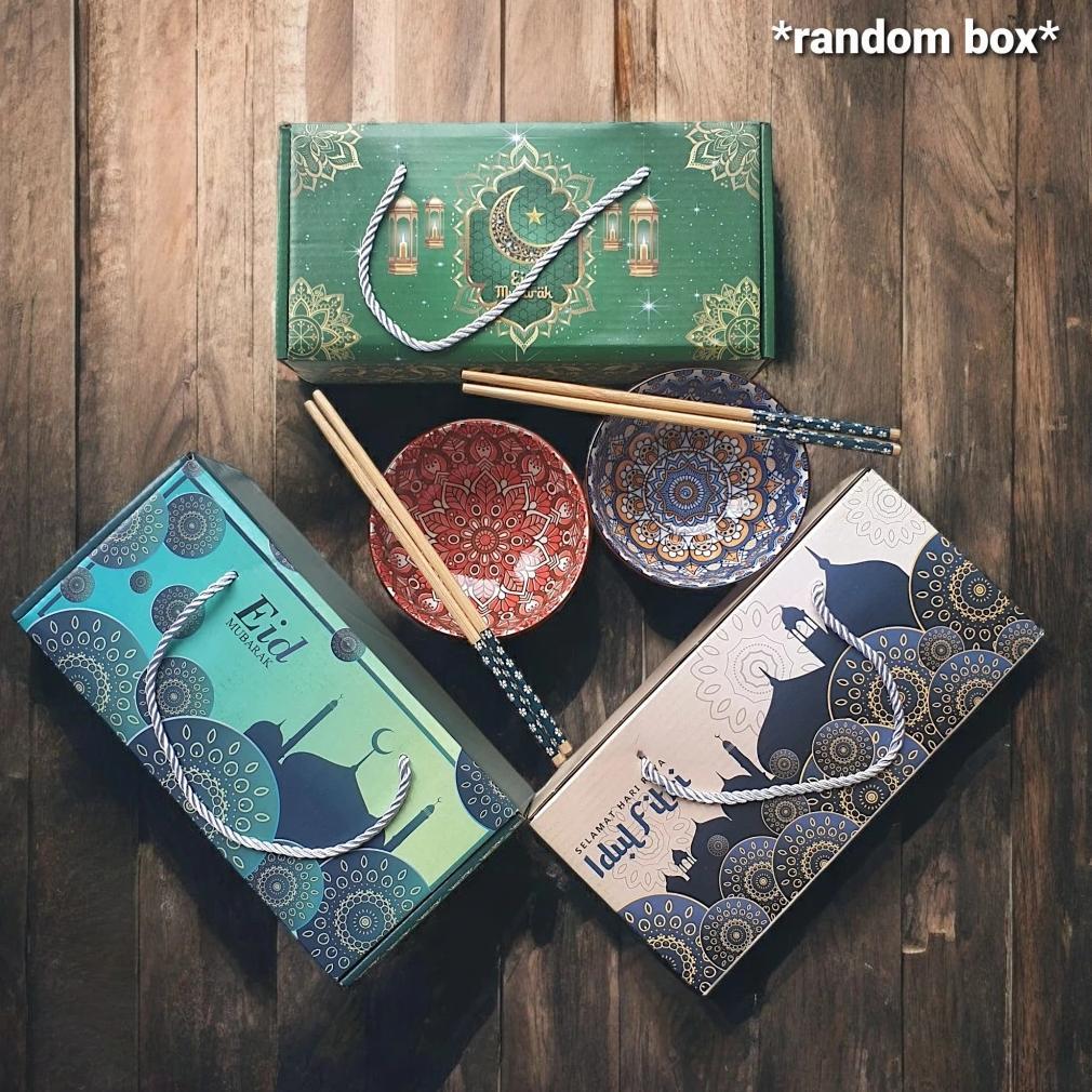 FREE ONGKIR HAMPERS LEBARAN IDUL FITRI MANGKOK SET / MANGKOK SET IDUL FITRI PREMIUM / HAMPERS CANTIK