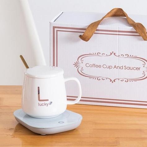 DISKON HAMPERS GELAS SET PEMANAS MUG SET + TERMOSTAT GIFT SET MUG KERAMIK
