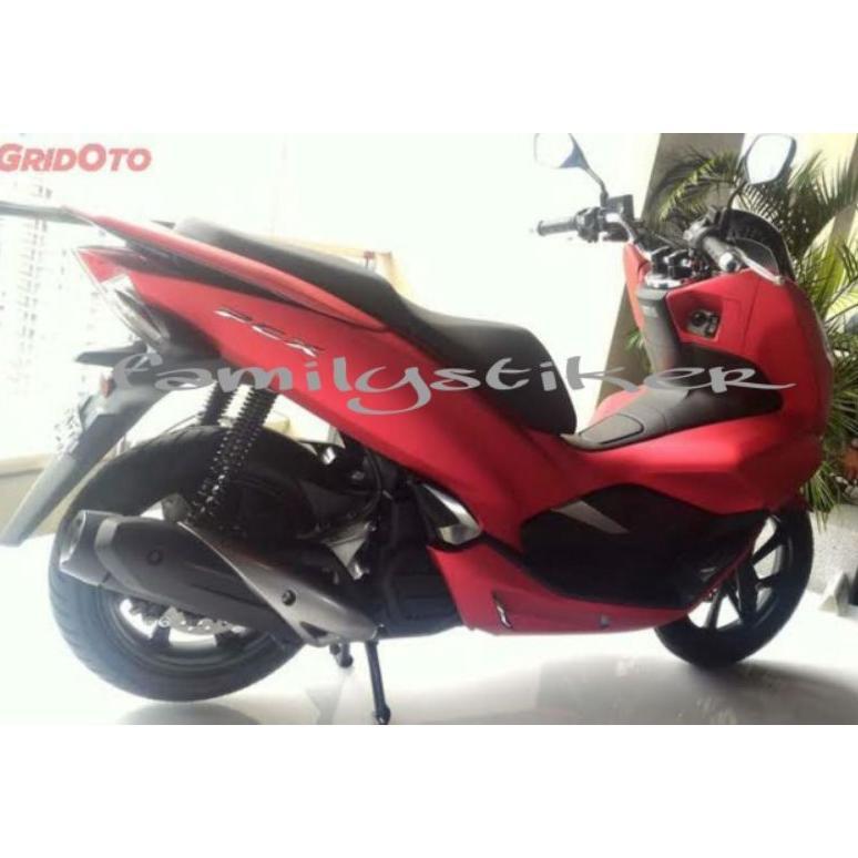 TERBARU Skotlet Motor Warna Merah Doff / Merah Crom / Merah Metalik Stiker Skotlet Merah Crom Sekotl