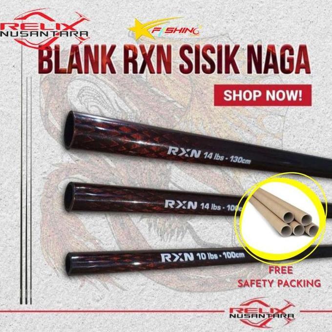 Blank Joran SISIK NAGA Relix Nusantara Top Section (ujung joran kosongan) Pancing