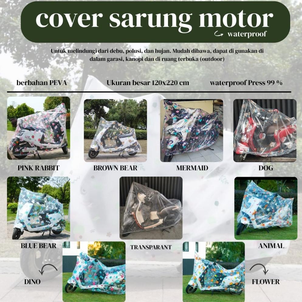 ORIGINAL SARUNG SEPEDA SARUNG MOTOR BEAT MOTOR SARUNG VARIO SCOOPY - SARUNG SEPEDA LISTRIK MOTOR LIS