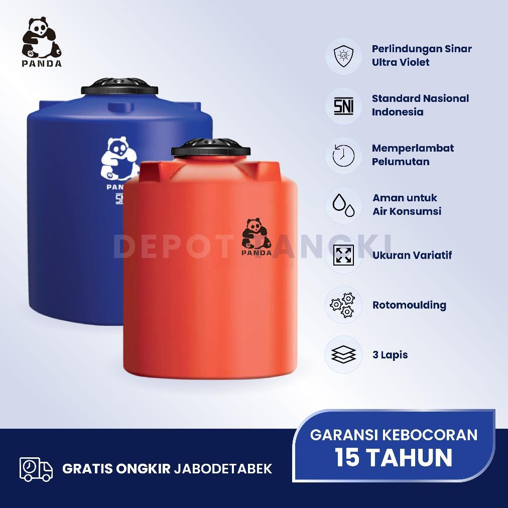 Tangki Air Toren Air Tandon Air Panda 500 liter, 650 liter, 1000 liter, 1500 liter, 2000 liter