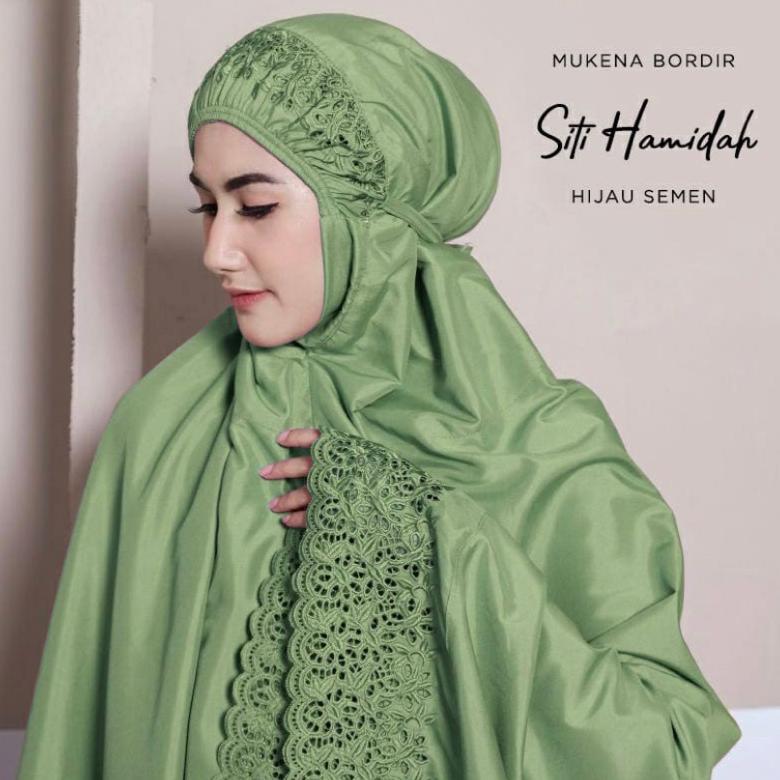 Grade Ori Mukena Khadijah Dewasa Katun Mikro Pastel Bordir