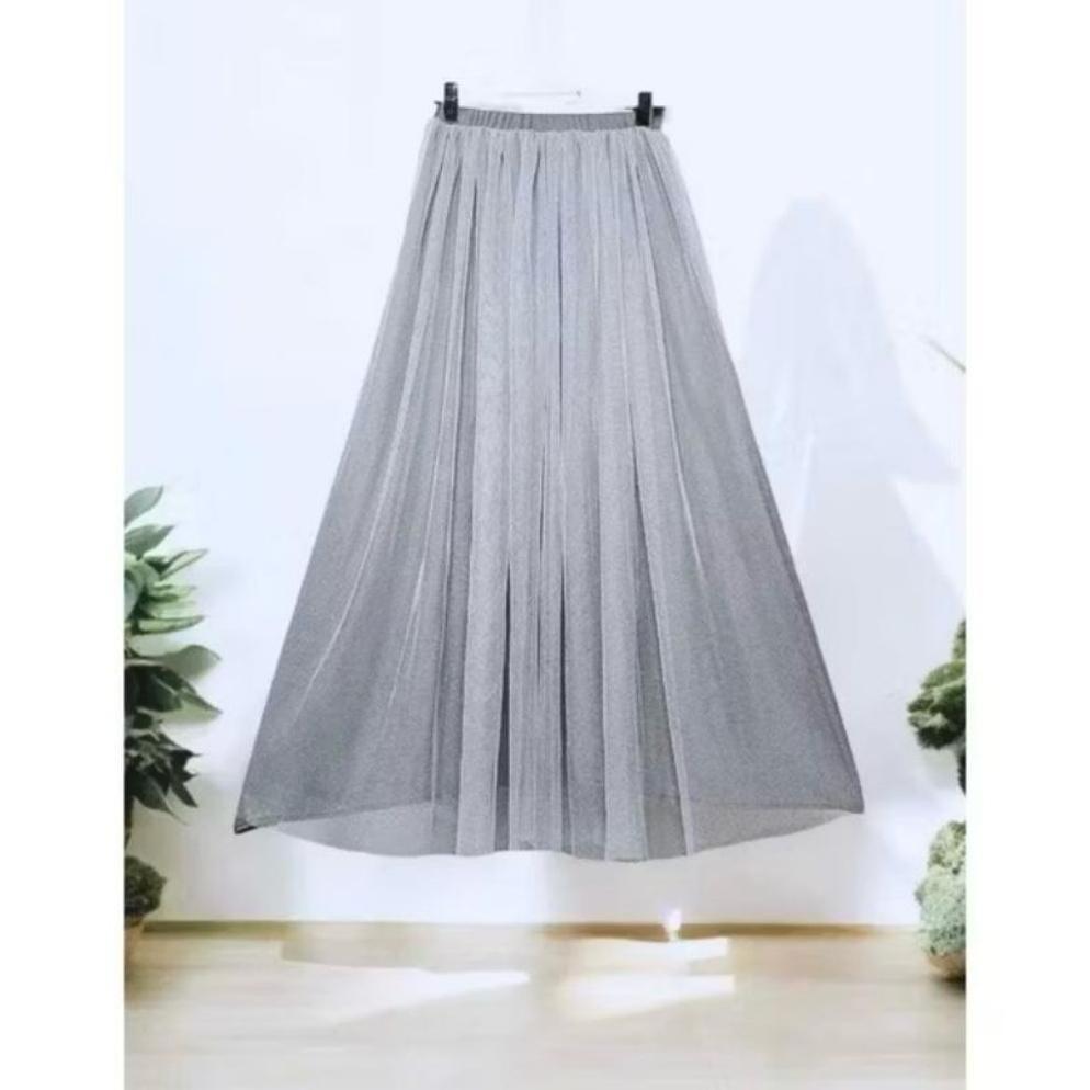 PALING LARIS Rok Tutu Jumbo Tulle Big Size, Highwaist Rok Tile Timbal Balik 2 Layer, Rok Wanita Dewa