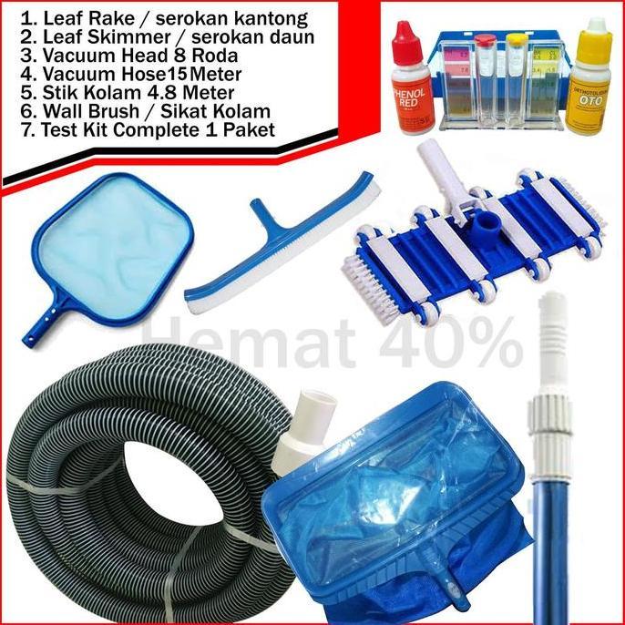 Jual Pembersih Kolam Renang - Vacuum Head - Vacuum Hose 15 Meter