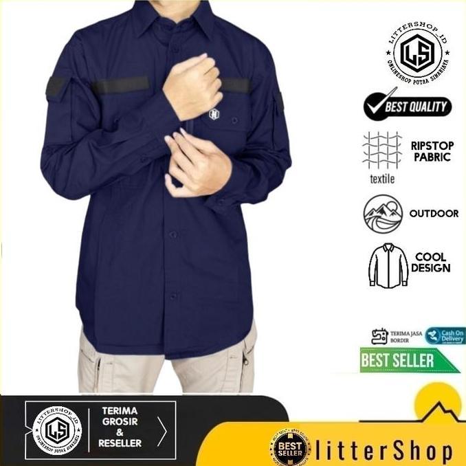 Kemeja Tactical PDL Lapangan Outdoor Baju Taktikal Komunitas Kerja HK