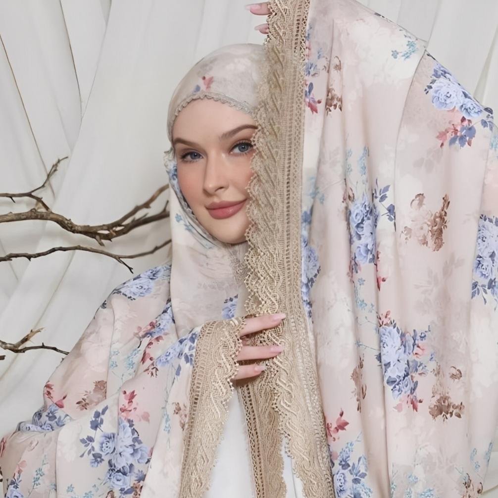 Diskont Mukena Katun 2In1 | Mukena 2In1 Resleting Mukena Dewasa Motif Renda Set Tas Traveling Motif 