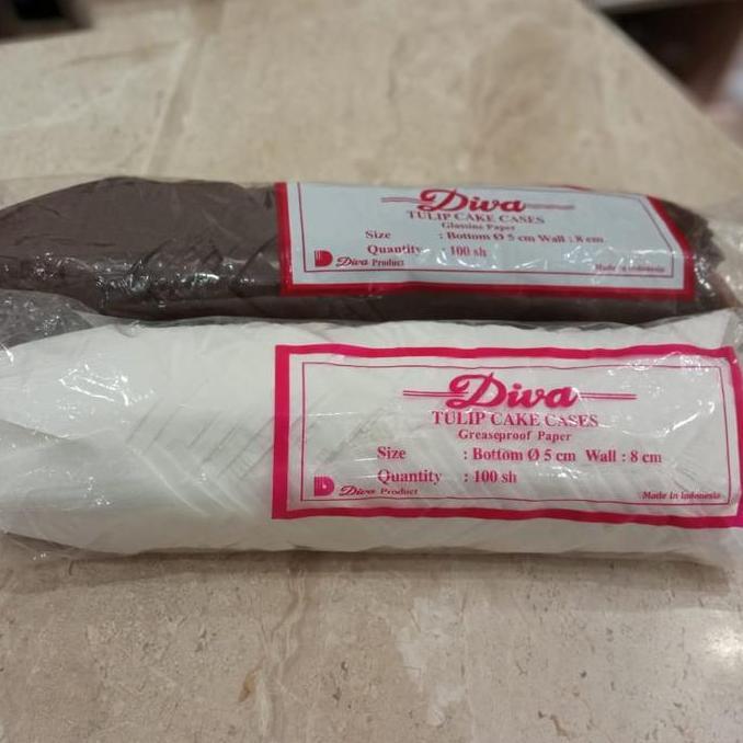 .........] Diva tulip cup case diameter 5cm bottom kertas bolu kukus tulip