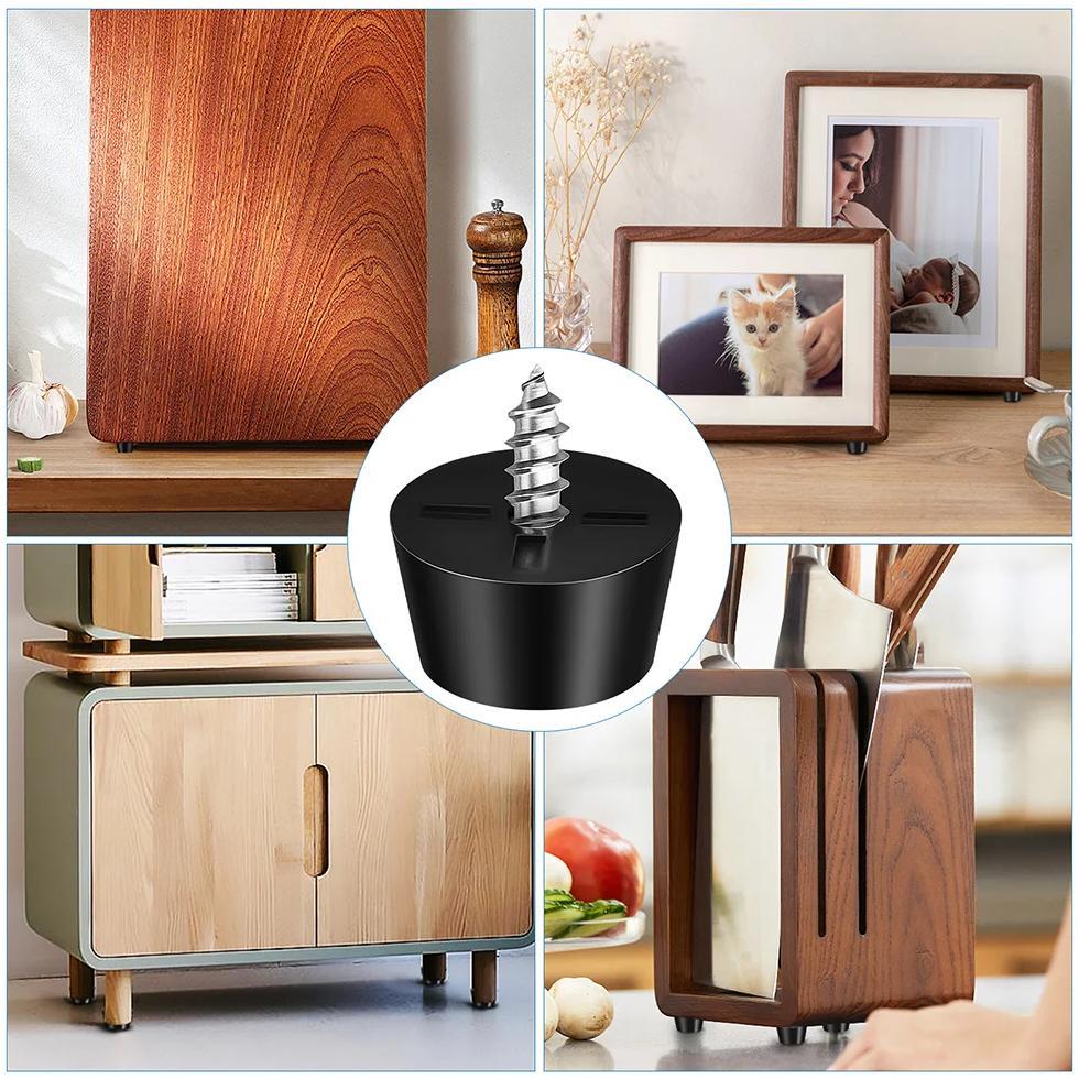 100 Pcs Rubber Furniture Anti Skid Chair Leg Table Stand Feet Cutting Board Feet Rubber Feet For Ant