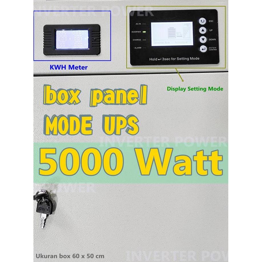 TERMURAH - Box panel mode ups inverter paket lengkap trafo 5000 W psw