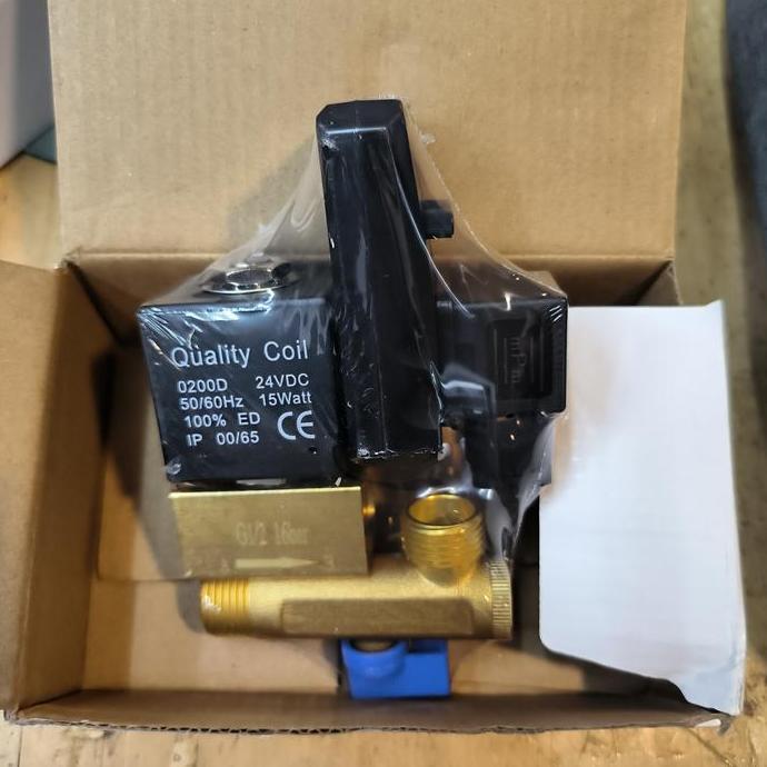 SOLENOID TIMER AUTO DRAIN VALVE 1/2" DC24 VOLT / SOLENOID TIMER 1/2" DC 24 VOLT