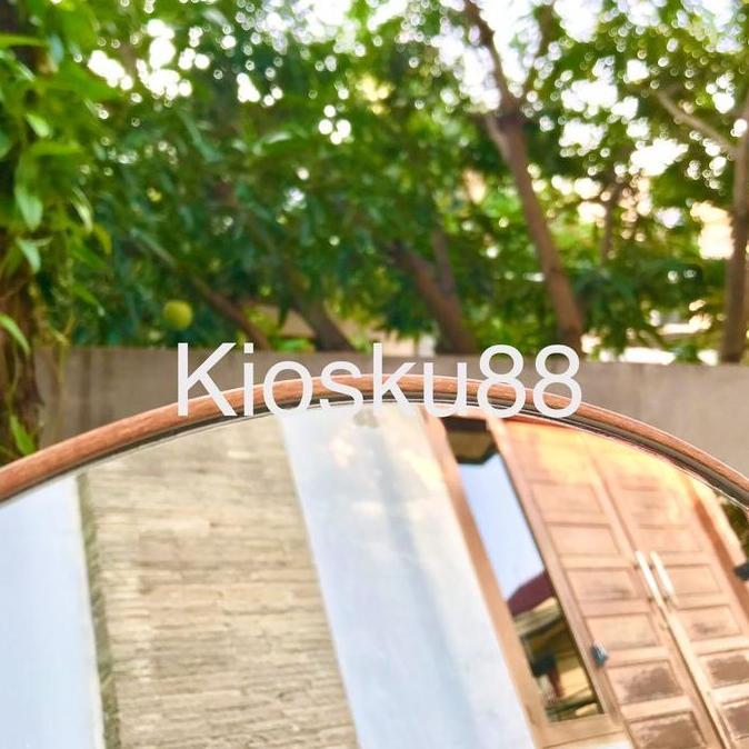 Standing Mirror Cermin Standing Cermin Full body Oval Frameless Full Body Cermin Badan Premium