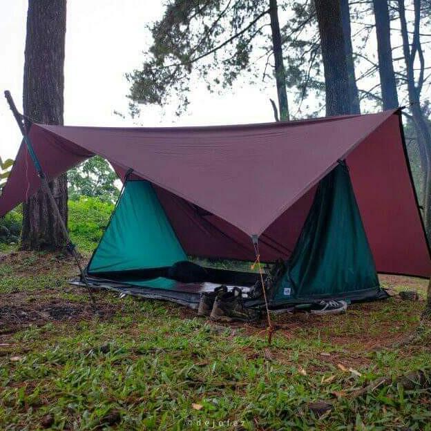 [Cod] Flysheet 3X4 Waterproof Bushcraft Traptrent / Bivak 4X3 Meter Flyshet 3X4 / Fly Sheet 3X4 Wate