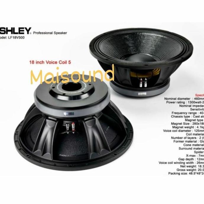 Speaker Komponen Ashley Lf18V500 Ori Woofer 18 Inch Ashley Lf18 V500 Termurah