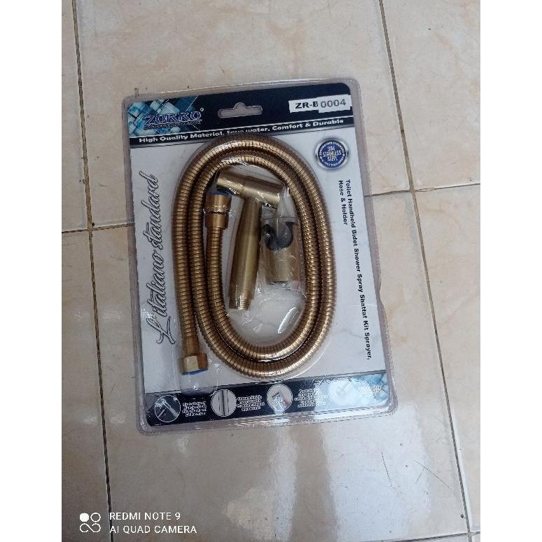 Jet Shower Stainless Gold Jet Shower Toilet