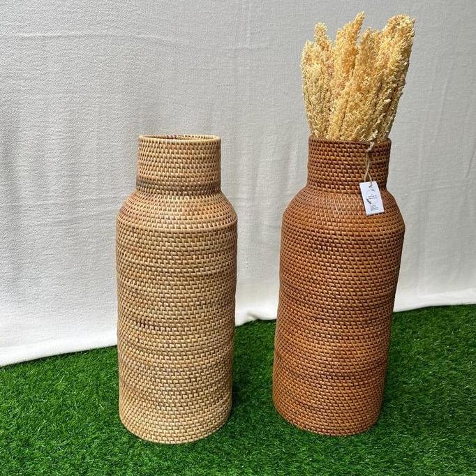 VIRALL GUCI ROTAN / VAS BUNGA ROTAN / ANYAMAN VAS ROTAN VR07 //