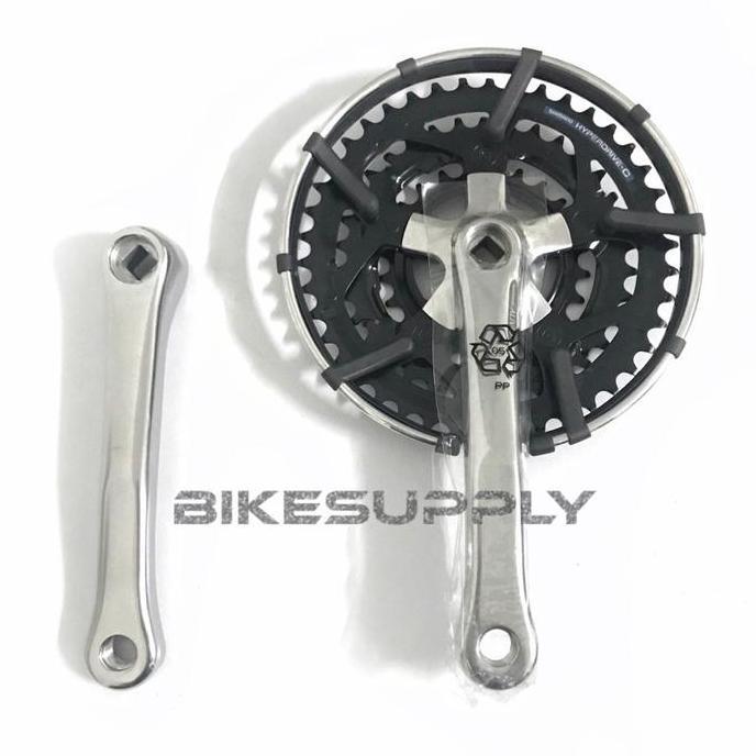 Promo Crank Set Sepeda Merk Shimano Alivio FC - MC10 Japan Via NOS Vintage Jadul Triple 3 Speed (Cra