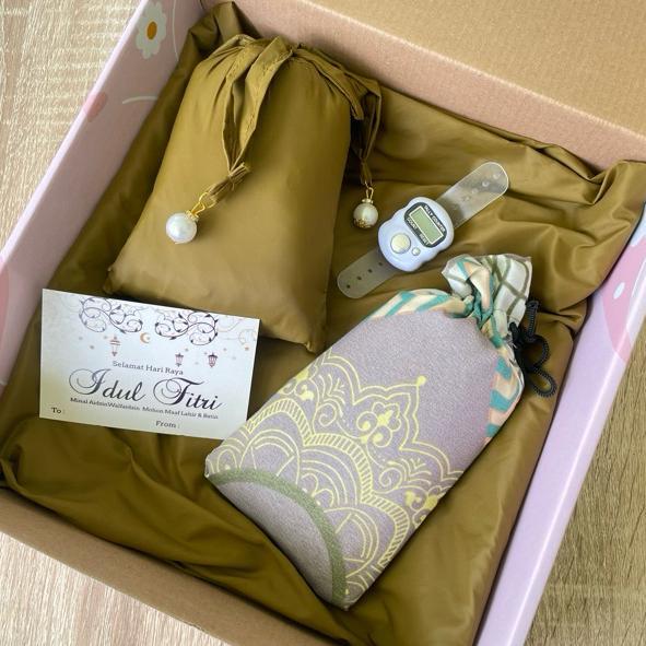 Premium Syaluna - Hampers Mukena Dewasa Kado Mukenah Mewah 2 In 1 Gift Box