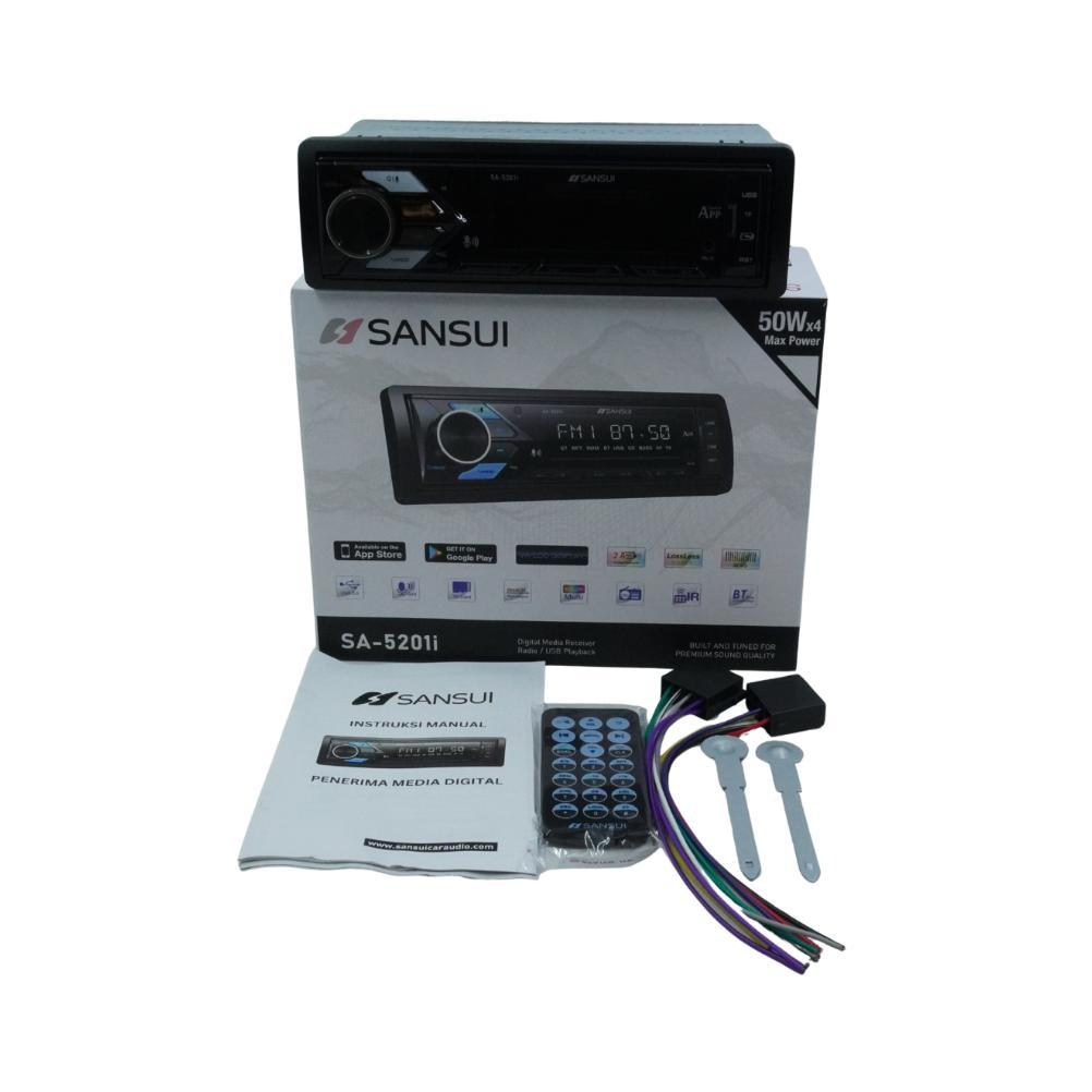 Sansui Sa-5201I Deckless Mp3 Headunit Single Din Audio Mobil