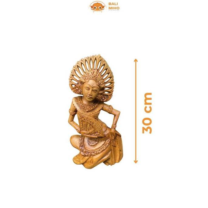 *#*#*#] Patung Janger Duduk Bali 30 Cm - Patung Penari Bali - Patung Legong - Patung Wanita Bali - P